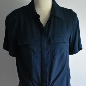 Anthropologie Short Sleeve Button Up